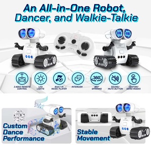 Smart telecomando Robot giocattolo Gesture Sensing RC Walkie talkie programmazione danza ambulante Robot con musica mutevole occhi a LED - Product Image 2