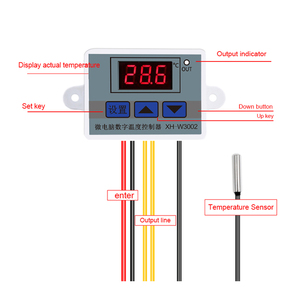 Termostato DC24V 110V-220V W3002 controlador de temperatura LED Digital 10A Sonda de interruptor de Control de termostato OEM máximo ODM - Product Image 5