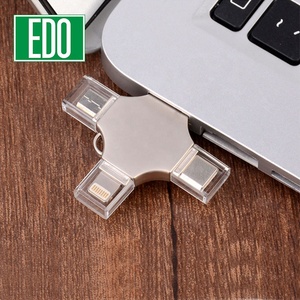 4 in 1 USB แฟลชเมมโมรี่ U Disk 32GB OTG USB แฟลชไดรฟ์สำหรับอินเตอร์เฟซ usb/ Micro/Type-C - Product Image 2