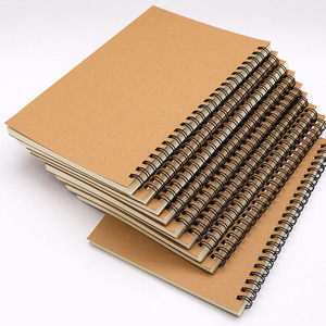 Custom Printed A5 Size Vintage Kraft Paper Coil <strong>Notebook</strong> for <strong>Note</strong> Taking and Journaling - Product Image 1