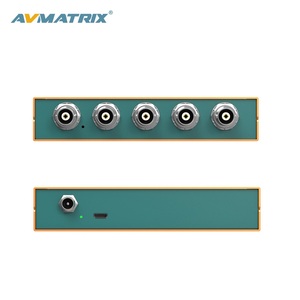 SD1141 AVMATRIX 1in 4 Out Fiber Optic Transmitter and Receiver <strong>SDI</strong> Video <strong>Splitter</strong> for Camera Amplifier Distribution Amplifier