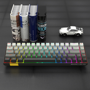 Teclado mecánico con cable 60% teclas RGB retroiluminación disparador rápido gradiente RGB Teclado mecánico para juegos - Product Image 4