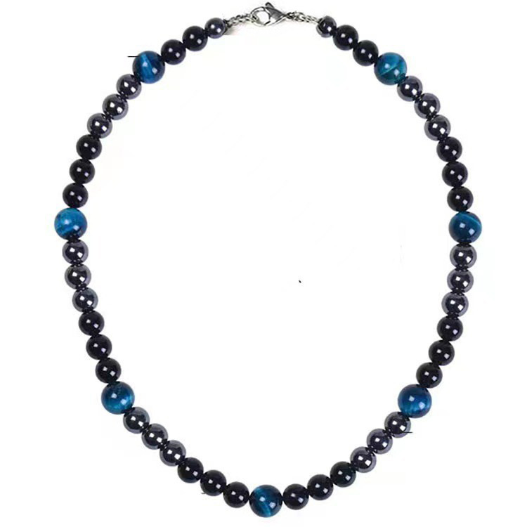 4 pietra di tigre blu 10mm (45 5 catena di coda)