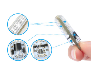 LED sinyal lambası 12V T10 LED RGB 5050 6SMD uzaktan kumanda okuma kama T10 LED sihirli top ampuller atmosfer lambaları usb şarj - Product Image 5