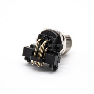 M12-PCBA-Sensorstecker rechtwinklig 90 Grad <span class=keywords><strong>3</strong></span> 4 5 6 8 12 17 Pin