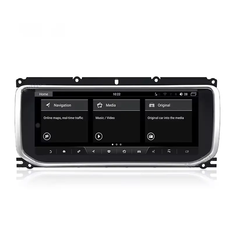 Feebest 12,25 ''reproductor de DVD pulgadas estéreo Radio GPS sistema de navegación Android coche Video para Land Rover Evoque 2015-2018 piezas de automóviles