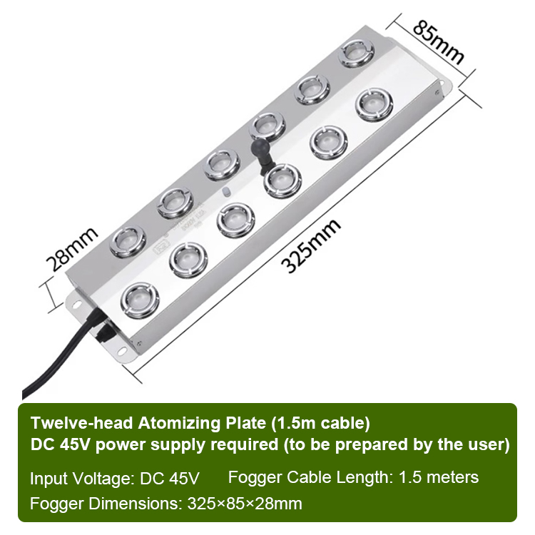 12 Heads Without Power supply