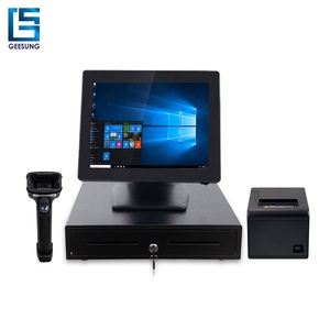 Оптом кассовый терминал POS Mahine Windows двойной сенсорный экран точки продажи все в одном Pos-система для продуктового магазина - Product Image 6