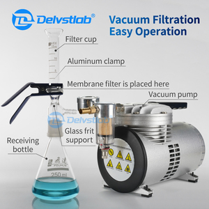 Bộ lọc chân không mini Delvstlab, dung tích nhỏ, bộ lọc thủy tinh, kính lọc nung kết dùng trong phòng thí nghiệm - Product Image 3