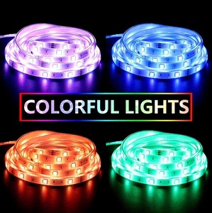 12V 18/60leds 5m15mスマートLEDストリップライトリモコンLEDフレキシブルRGB/RGBICライトストリップキット5050LEDRGBストリップライト - Product Image 2