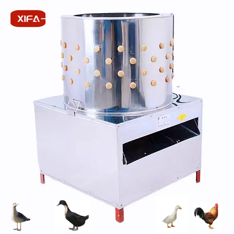 Volautomatische Huishoudelijke Roestvrijstalen Kleine Cilinder Kip-, Eend-, Gans-En Vogelontharingsmachine
