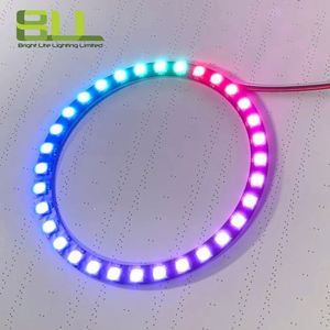 แถบไฟ LED 32ดวงสำหรับ WS2812พิกเซลแบบ DC5V ไฟ LED 32ดวงที่สามารถระบุที่อยู่ได้ - Product Image 1
