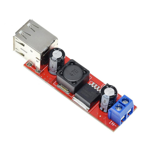 Módulo convertidor de carga USB doble para cargador de vehículo, convertidor de DC-DC de CC de 6V-40V a 5V, 3A, LM2596, USB Dual de 9V / 12V / 24V / 36V - Product Image 4