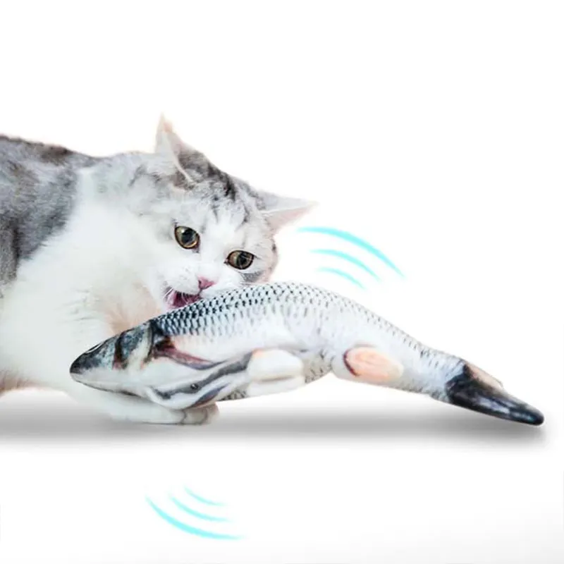 Poisson électronique 3D en mouvement doux pour chat