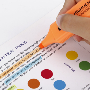 Customized ZEYAR <strong>Highlighter</strong> Pen Pastel Colors <strong>Chisel</strong> <strong>Tip</strong> <strong>Highlighters</strong> Marker Pen 18 Assorted Colors Water Based Quick Dry - Product Image 6