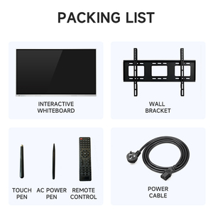 55 65 75 85 86 98 110 inch Bút ngón tay cảm ứng tương tác màn hình phẳng 4K LCD kỹ thuật số tương tác bảng thông minh cho các trường học giảng dạy - Product Image 5