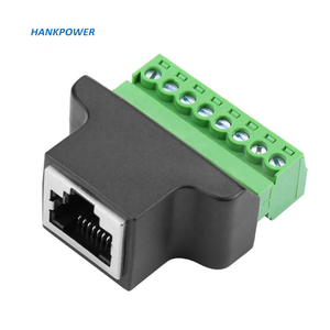 <strong>Ethernet</strong> RJ45 Female to Screw Terminal 8 Pin for CCTV DVR Adapter Connector - Product Image 5