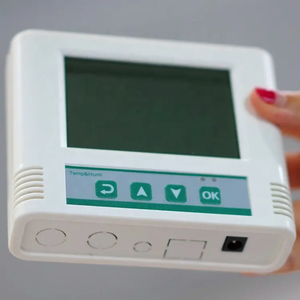 RS485 Modbus pantalla LCD interior sensor de temperatura y humedad digital inteligente con batería en el interior