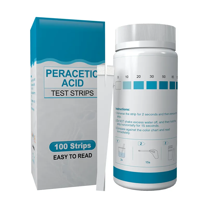 Papel de prueba de ácido peracético, servicio OEM de alta precisión, prueba de ácido peracético