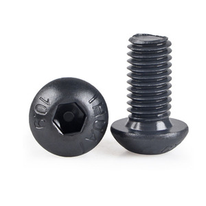 M2 M2.<strong>5</strong> M3 M4 M5 Steel Machine <strong>Screw</strong> with Round Flat Hex Socket Plain Finish GB Standard Hexagon Socket Button Head <strong>Screws</strong> - Product Image 2