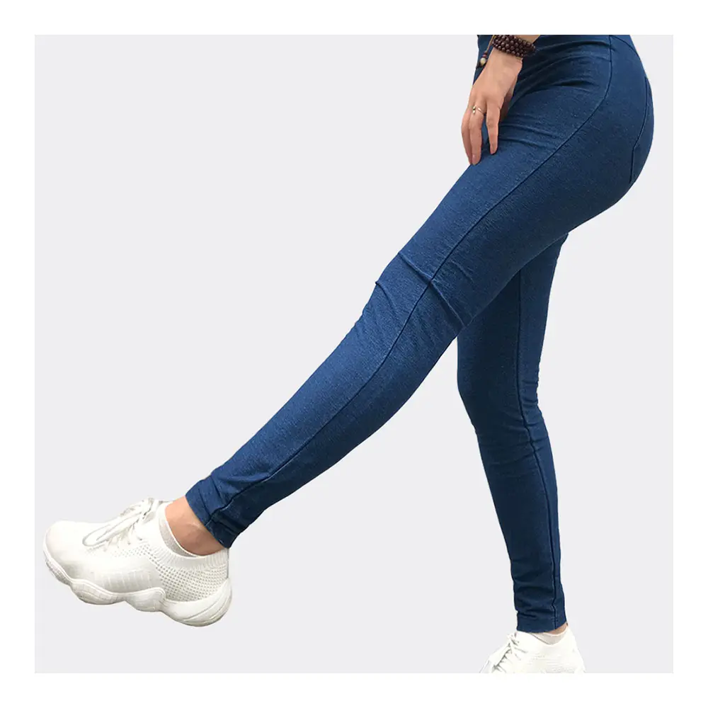 Hoge Kwaliteit Stock Stretchy Slim Jeggings Vrouwen Fitness Leggings Jeans, Dames Leggings