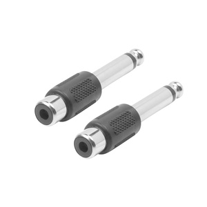 6.35MM Mono Plug Male to <strong>RCA</strong> Jack Female Audio Adaptor and Connector for DIY <strong>Headphone</strong> FM Microphone - Product Image 2