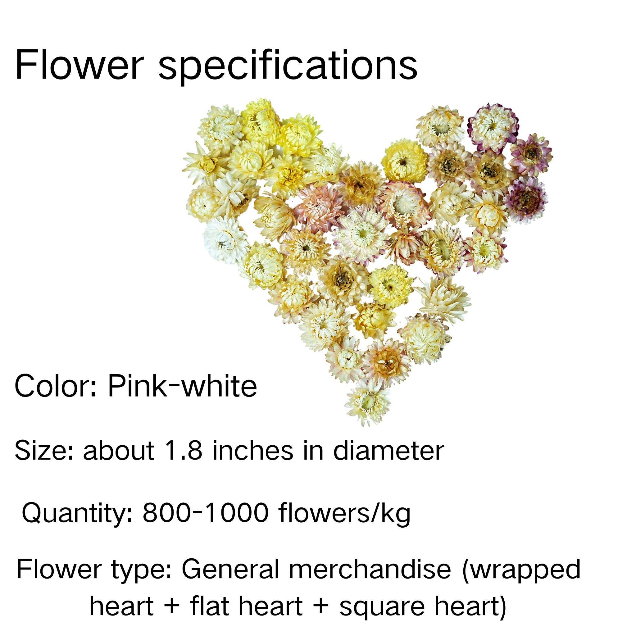 Blanc rosé (800-1000 fleurs/kg)
