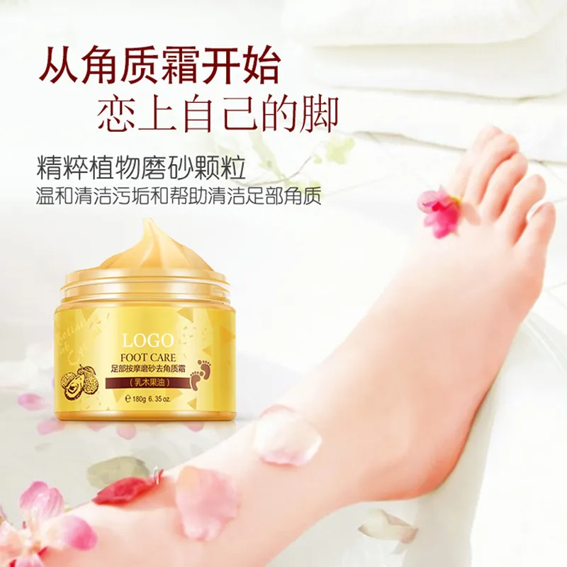 Tender Peeling Foot Care Feet Pedicure Moisturizing Scrub Cream Shea Butter Exfoliating Foot Cream