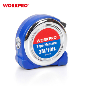 WORKPRO 3M(10FT) Số Liệu Inch Khuyến Mại Mạ Chrome Tự Động Kính Thiên Văn Mini Pocket Đo Băng Thép Biện Pháp Băng - Product Image 2