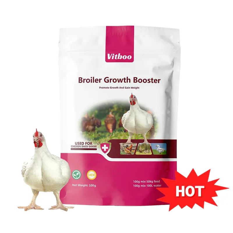 Impulsionador de crescimento de frangos de corte para ganho rápido de peso e aditivos alimentares de engorda de frango