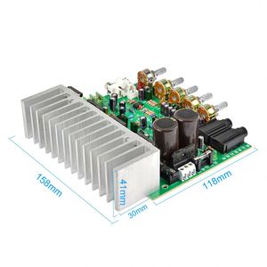 オーディオアンプボードHIFIデジタルリバーブパワーアンプ250W250Wオーディオプリアンプリアアンプ、トーンコントロール付き - Product Image 3