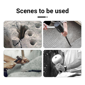 Tungsten Steel <strong>Masonry</strong> <strong>Chisel</strong> Set - Pointed, Flat, Stone Concrete Carving Tools, Brick <strong>Chisel</strong> <strong>for</strong> Sculpting, Engraving - Product Image 3
