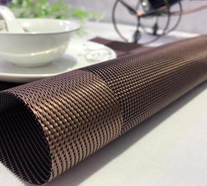 定制编织pvc餐垫餐桌垫可水洗餐桌垫餐桌垫PVC塑料 - Product Image 3