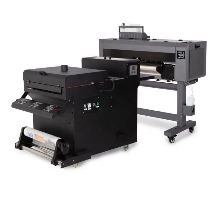 60CM DTF inkjet set calor transferência t-shirt máquina de impressão direto para filmar impressora digital i3200 1600 impressão cabeça dtf impressora