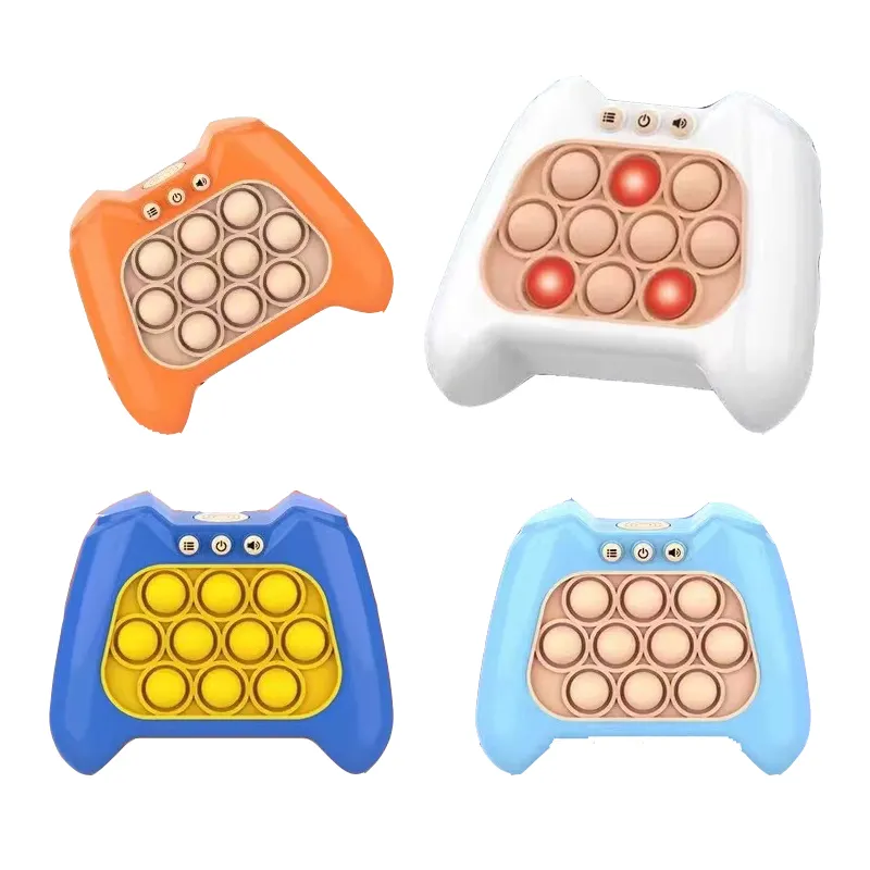 New 2023 Bubble Pop Quick Push Game Electronic Fast Pop Push Game Console Toy Relieve Pressure Puzzle Game