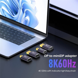 迷你显示端口DP 1.4显示端口适配器转换器母对公8K 60Hz 4k笔记本电脑显示器投影仪视频 - Product Image 2