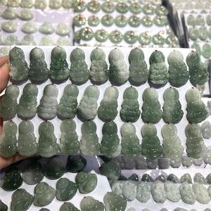 Toptan bir sınıf Myanmar yeşil Jadeite GuanYin kadınlar için Budda 30mm yeşim kolye takı sarkık DIY aksesuarları - Product Image 1