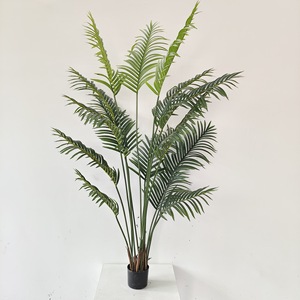 北欧装飾造園植物緑のバナナツリーStrelitziasスカイバードヤシの木耐久性プラスチックシルク造園用 - Product Image 4