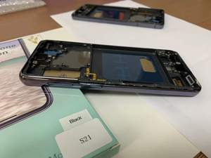 RTS S21โทรศัพท์มือถือหน้าจอ lcds สำหรับ Samsung S21 LCD หน้าจอสัมผัสพร้อมกรอบอุปกรณ์เสริมโทรศัพท์มือถือ TFT OLED OEM ORDER
