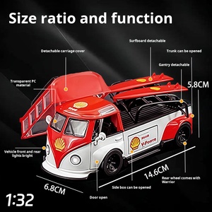 KMM 1/32 modifiye sürüm v0lt1 gen T1 otobüs alaşım Diecast Metal modeli toz geçirmez kutu ses ışık çocuk oyuncağı hediye görünüm toplamak - Product Image 5