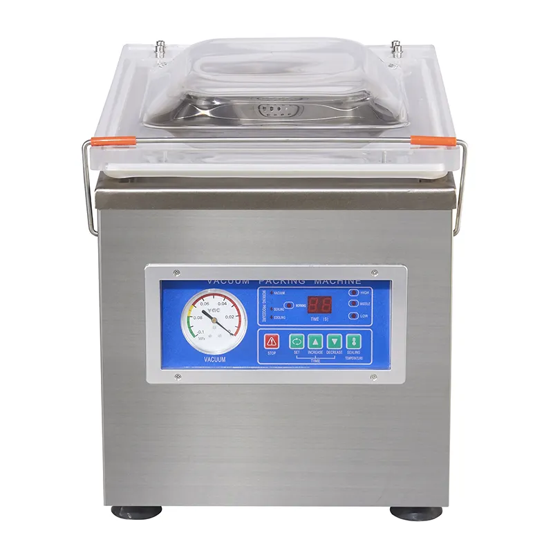 Hoge Kwaliteit Dz-260 Tafel Top Vacuüm Verpakkingsmachine Geschikt Voor Huishoudelijke Voedselconservering En Opslag