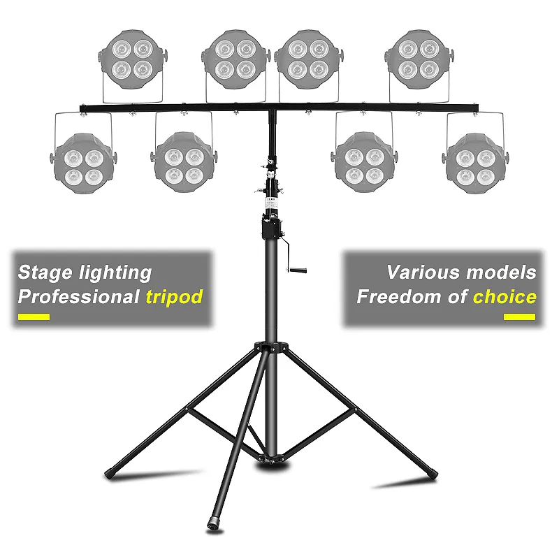 SHTX Altura Ajustável 3-4.5m palco luz tripé stand/Truss/lift/light tower para festa de casamento ao ar livre com manivela manual Mão