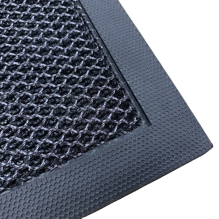 Grey, with rubber border