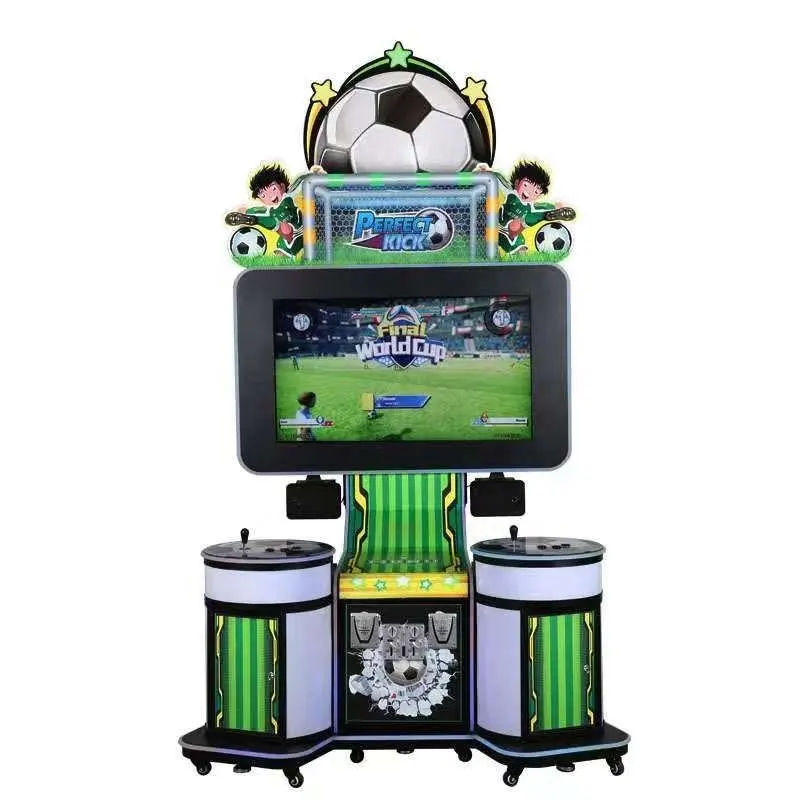 Máquina de Arcade de Interior para 2 jugadores, juegos interactivos de mano de fútbol, Redemption
