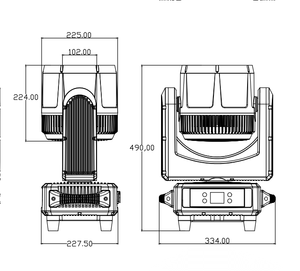 2024新しいIP65Proムービングヘッド7 * 60wLedピクセルBアイビームウォッシュFXハイブリッドRGBW4in1コンパクトステージイベントパーティー屋外ライト - Product Image 6