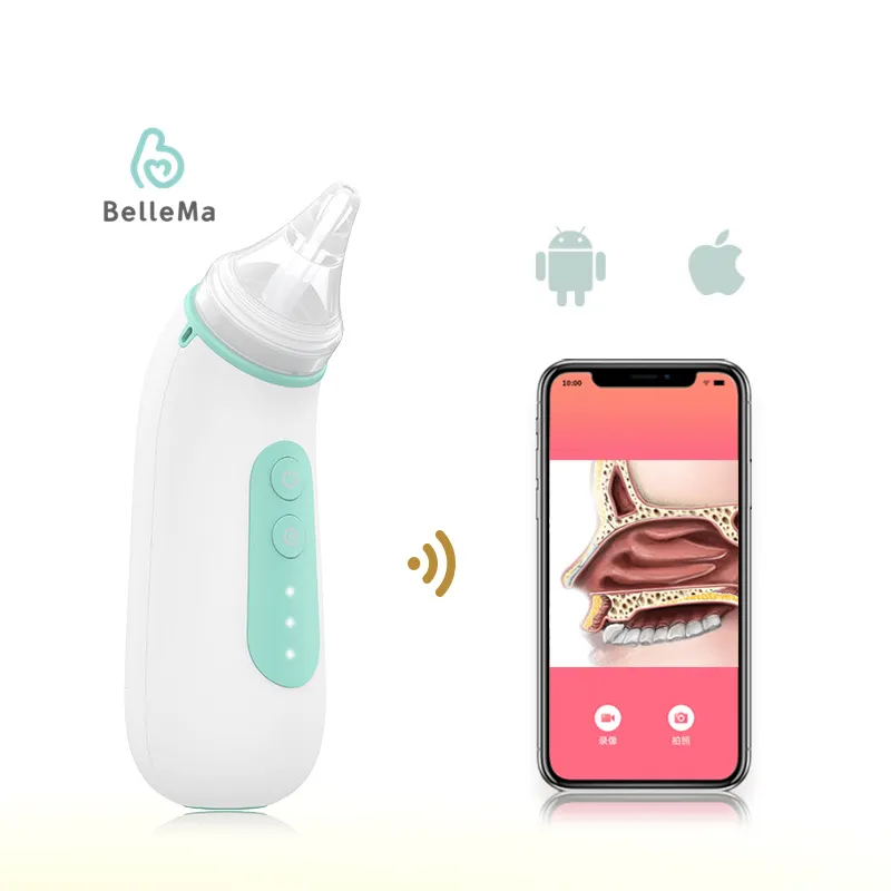 Aspirateur Nasal électrique pour bébé avec caméra HD intégrée, machine de nettoyage du nez en Silicone pour enfant