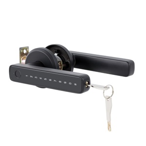 Wifi指紋パスワードロック付きデジタルコード付きアルミ木材スチールドア簡単にパスワードを変更 - Product Image 3