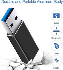 USB C adaptörü, USB C USB adaptörü yüksek hızlı veri transferi, USB-C USB 3.0 dişi MacBook adaptörü - Product Image 4