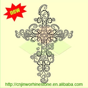 Cross Custom <strong>Design</strong> Rhinestone Logo Heat Transfer <strong>Design</strong> Hotfix Rhinestone Template Pattern Rhinestone Transfer - Product Image 1