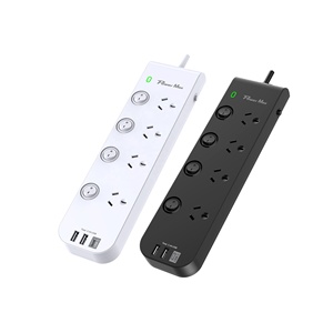 SAA 4 6 8ウェイ電気延長ボード4コンセント4 USBサージプロテクター、オーストラリアSAA電源タップAUソケット - Product Image 4